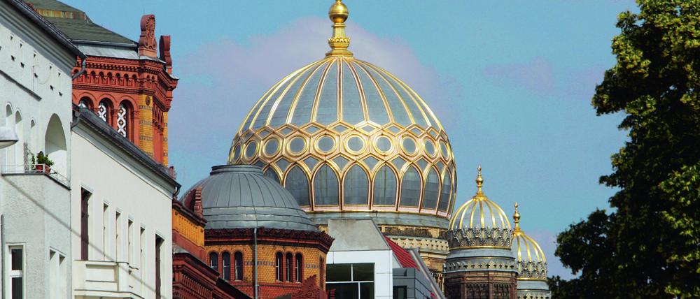 Die Synagoge in der Oranienburger Straße in Berlin-Mitte.