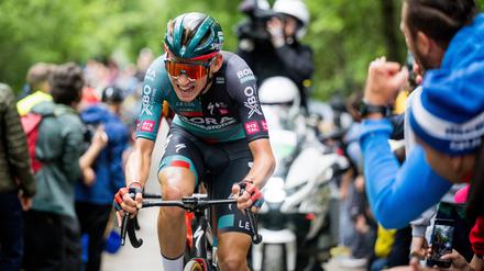 Lennard Kämna ist bislang zufrieden mit dem Giro d’Italia.