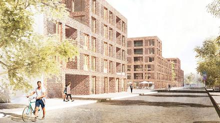 Visualisierung für Bebauung der Glasmeisterstraße in Babelsberg in Potsdam