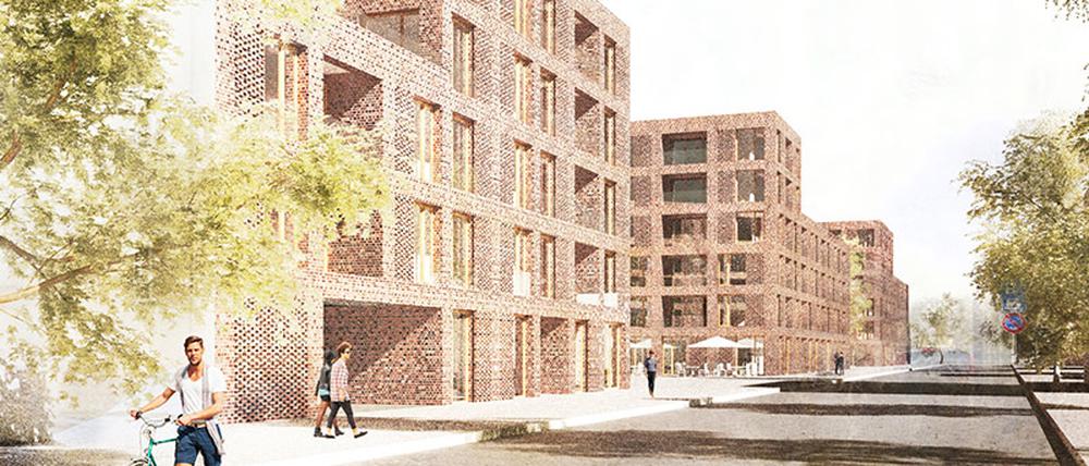 Visualisierung für Bebauung der Glasmeisterstraße in Babelsberg in Potsdam