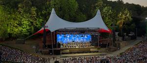 Blick in die Waldbühne beim Olympiastadion. 