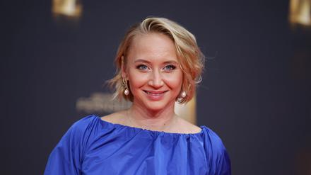 Anna Maria Mühe erhält den Preis für das Drama „Die Geschichte einer Familie“.