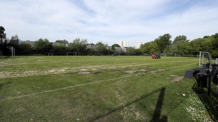 Der Sportplatz „Nowawiese“ am Park Babelsberg.
