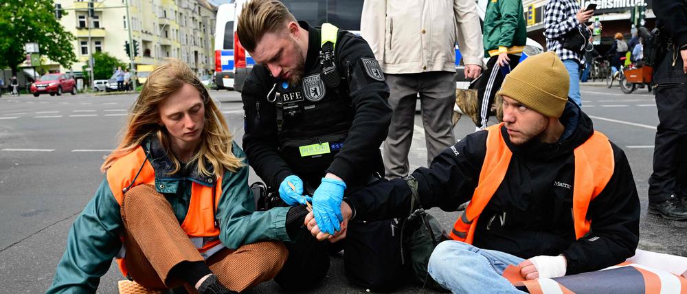 Protest der letzten Generation in Print