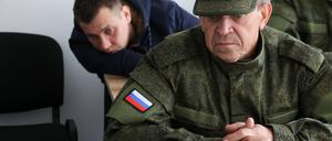 Ein russischen Anwerbezentrum in der Nähe von Moskau.