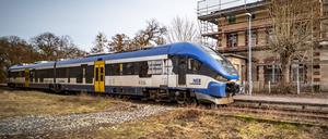 LINDOW / Mark im im Landkreis Ostprignitz-Ruppin Bundesland Brandenburg, der Bahnhof der Stadt - 05.02.2023 Brandenburg *** LINDOW Mark in the district Ostprignitz Ruppin Federal State Brandenburg, the station of the city 05 02 2023 Brandenburg