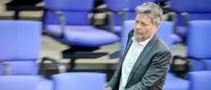 Robert Habeck im Bundestag.