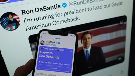 Der Twitter-Talk von Elon Musk und Ron DeSantis.