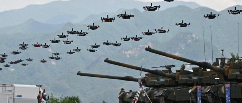 Gemeinsame Schießübung der USA und Südkorea.