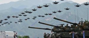 Gemeinsame Schießübung der USA und Südkorea.