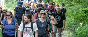 Beim Mammutmarsch im Frühjahr führt die Strecke sogar über 100 Kilometer. Jetzt müssen die Teilnehmenden bis zu 55 Kilometer bewältigen.