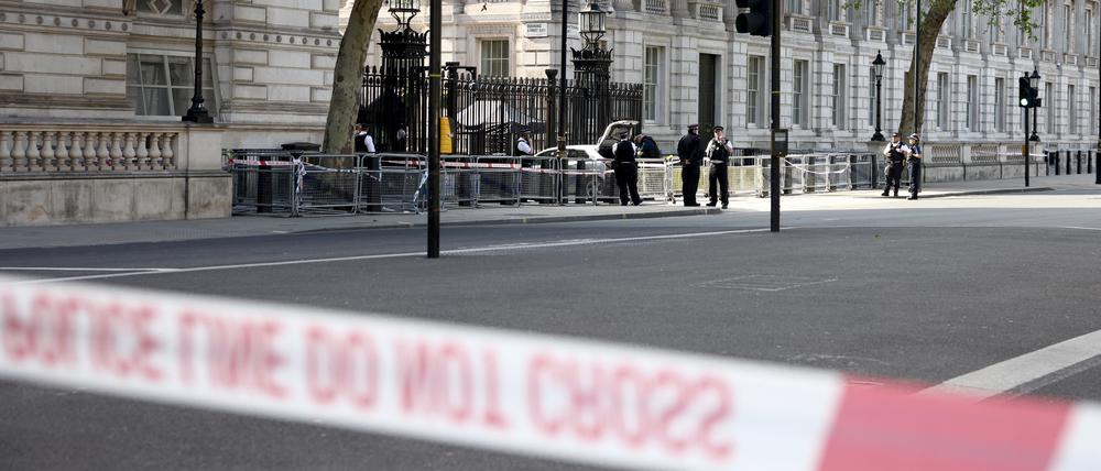 Die Downing Street in London.