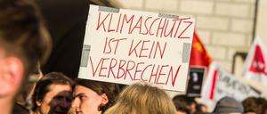 Klimaprotest in München.
