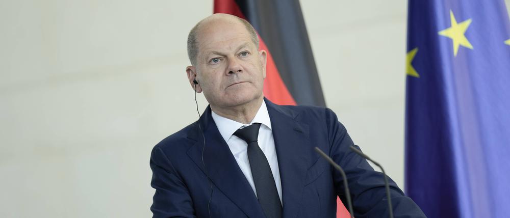 Pressekonferenz von Bundeskanzler Scholz und dem Staatspräsidenten von Zypern im Bundeskanzleramt,