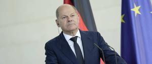 Pressekonferenz von Bundeskanzler Scholz und dem Staatspräsidenten von Zypern im Bundeskanzleramt, 