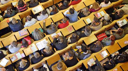 Studenten während einer Vorlesung an der Humboldt-Universität zu Berlin.
