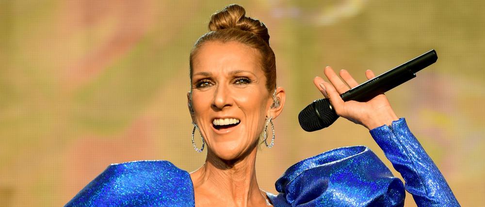 Sängerin Céline Dion bei einem Konzert in London 2019.