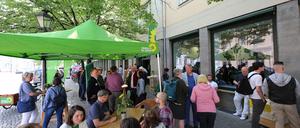 Das neue „lokal.grün“ in der Charlottenstraße 90/91 bei der Eröffnung am vergangenen Freitag. 