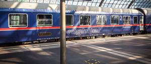 Ankunft des ÖBB-Nightjets aus Wien am Berliner Hauptbahnhof.