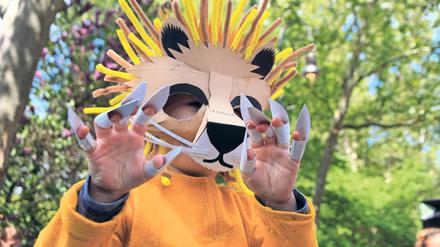 Kinderkarneval unter dem Motto "20 Jahre mit Gebrüll" beim Karneval der Kulturen in Berlin-Kreuzberg. 
Foto: Thilo Rückeis