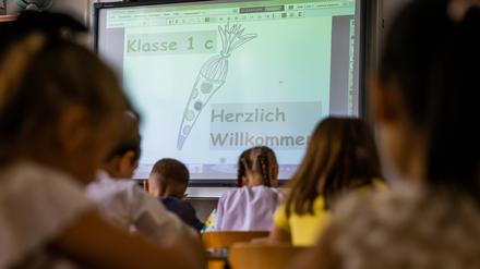 Eine Berliner Willkommensklasse.