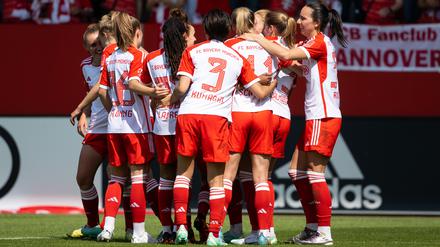 Klare Sache. Die Münchnerinnen hatten gegen Potsdam nicht nur einmal Grund zum Jubeln.