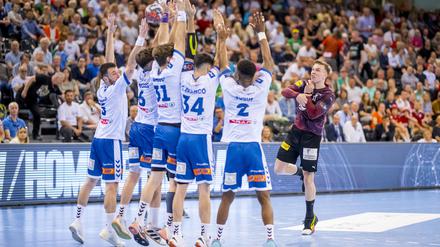 Füchse Berlin - BM Granollers in der Campushalle Flensburg.