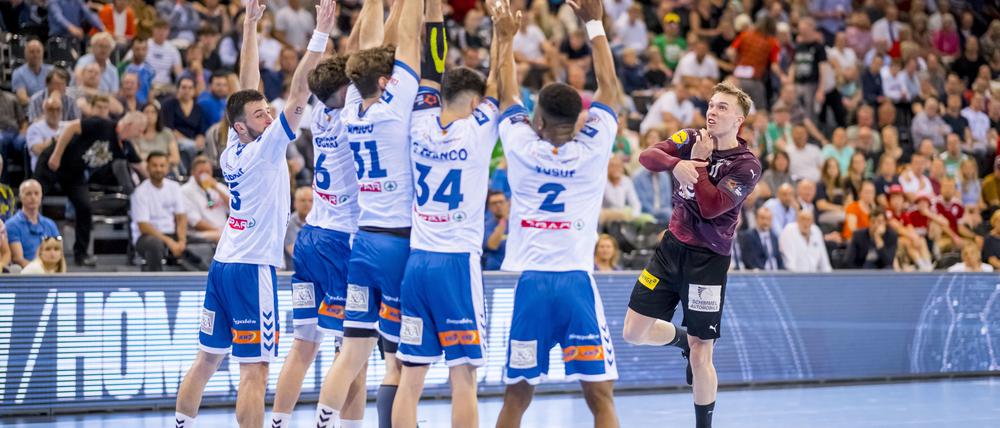 Füchse Berlin - BM Granollers in der Campushalle Flensburg.