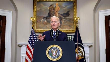 US-Präsident Joe Biden erläuterte bei einem kurzen Auftritt die Vereinbarung.