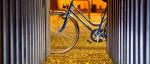 Selten sind Berlins Fahrradständer so wenig in Benutzung.