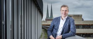 Finanzsenator Stefan Evers im Bürgeramt Klosterstraße, in Berlin.