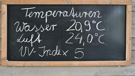 Hohe Temperaturen, hohe UV-Indices. 