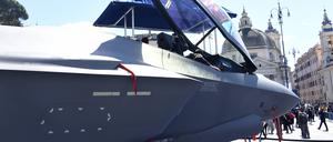 Der F-35 Eurofighter, ausgestellt auf der Air Force Experience.