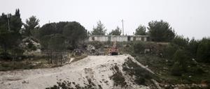 Die jüdische Siedlung Homesh im Westjordanland.