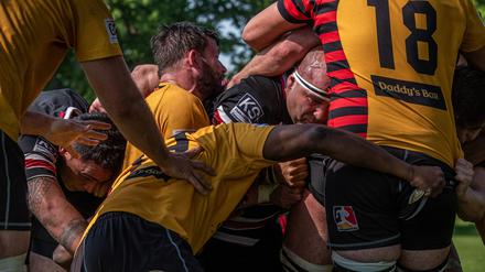 Auch beim Derby am Wochenende wollen die Spieler des Berliner Rugby Club richtig zupacken.