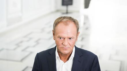 Ziel der Attacke: Oppositionsführer Tusk