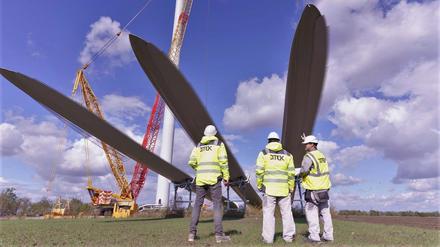 Auf 83 Windkraftanlagen soll der Windpark Tyligulska anwachsen. Der ukrainische Energiekonzern DTEK begann mit dem Bau unter Kriegsbedingungen.