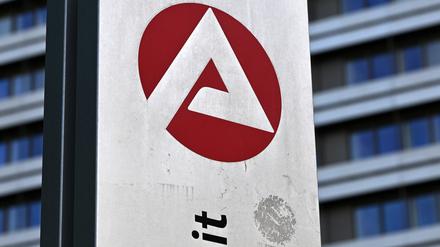 Das Logo der Bundesagentur für Arbeit in Nürnberg.