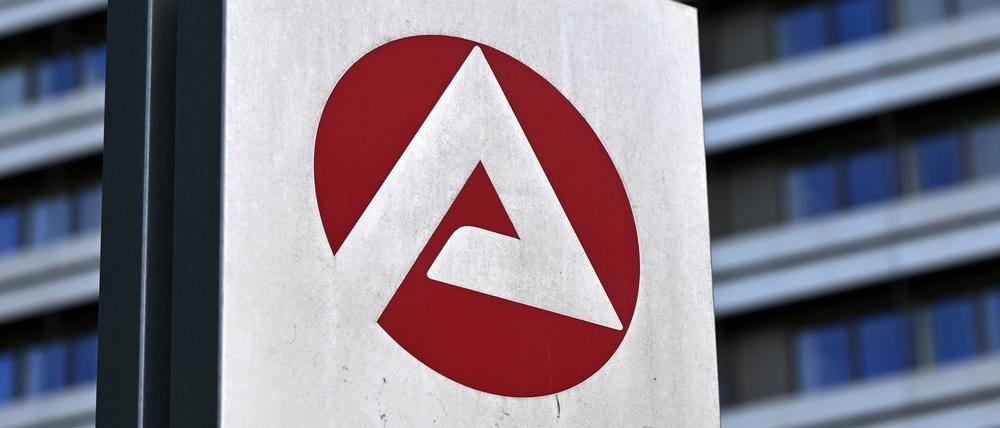 Das Logo der Bundesagentur für Arbeit in Nürnberg.