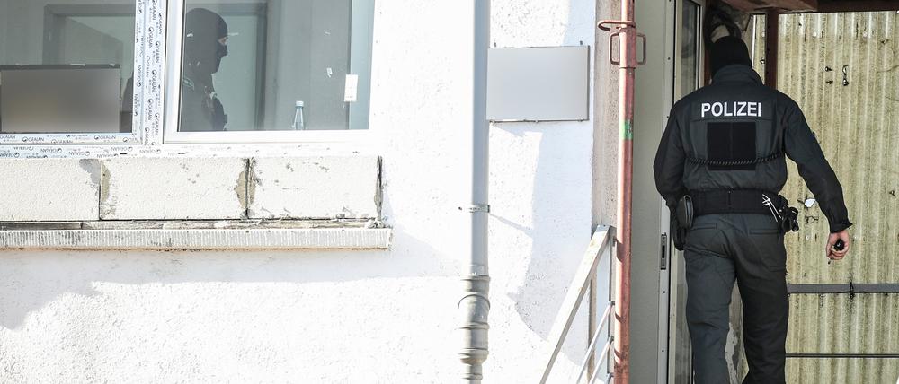 Ein Polizeieinsatz in Baden-Württemberg. 