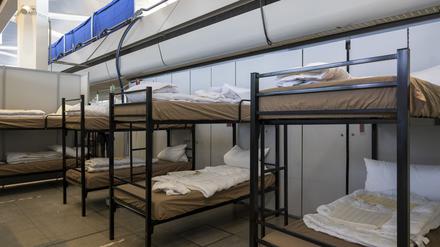 Eine Geflüchtetenunterkunft - hier in Tegel.