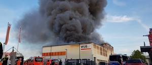 Großbrand bei Remondis.