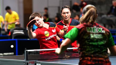 Nina Mittelham und Shan Xiaona (hier für die Nationalmannschaft im Einsatz) haben in dieser Saison in der Bundesliga noch nicht für Eastside gespielt. 