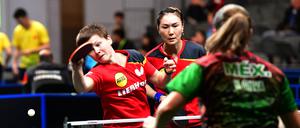 Nina Mittelham und Shan Xiaona (hier für die Nationalmannschaft im Einsatz) haben in dieser Saison in der Bundesliga noch nicht für Eastside gespielt. 