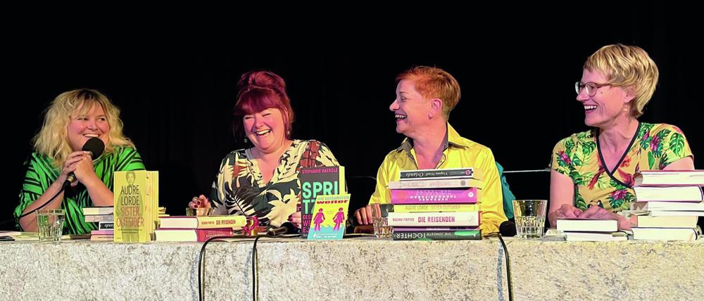 Janina Rook, Magda Albrecht, Laura Méritt und Katrin Raum bei der „Lesbischen Auslese“.