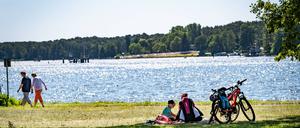 Berlin Köpenick, der Fluss Dahme zwischen Wendenschloss und Grünau Berlin *** Berlin Köpenick, the river Dahme between Wendenschloss and Grünau Berlin  