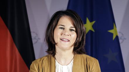 Außenministerin Annalena Baerbock ist momentan auf einem Treffen des Ostseerats in Wismar in Mecklenburg-Vorpommern.