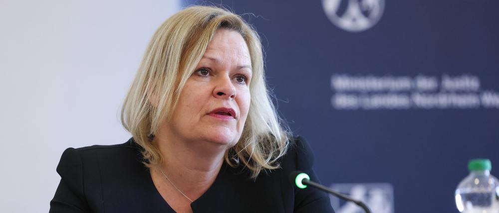 Die Bundesinnenministerin Nancy Faeser.