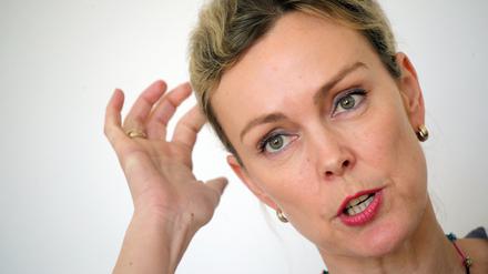 Manja Schreiner (CDU), Senatorin für Verkehr, Klimaschutz und Umwelt. Ihre Radwege-Politik regt nicht wenige auf.