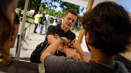 Jugendliche im Mittelpunkt: ein Besucher der letztjährigen Tincon.